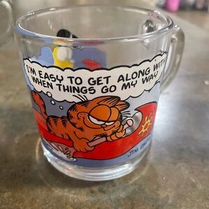 Vintage 1978 Garfield Characters McDonald's Glass Mug